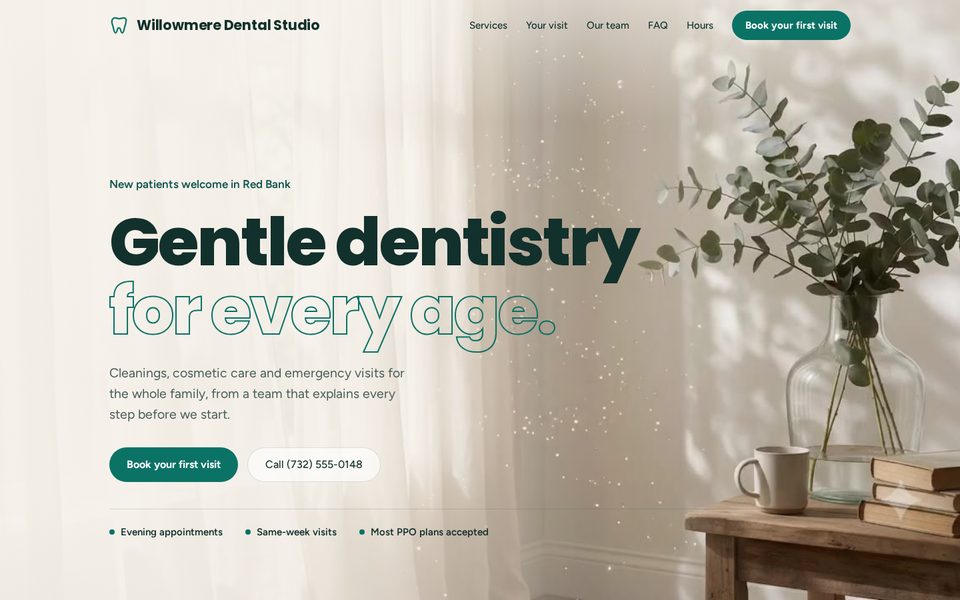Dental motion website demo