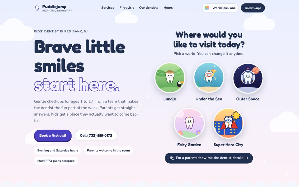 Kids' world website demo